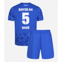 Stroje piłkarskie Bayer Leverkusen Loic Bade #5 Koszulka Trzeciej dla dzieci 2025-26 Krótki Rękaw (+ szorty)